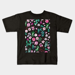 Lovely mixed flower pattern Kids T-Shirt